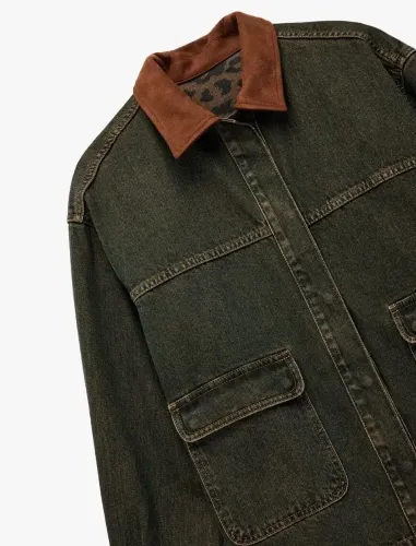 Resim Koton Kadın Jean Ceket 7WAL50002MD