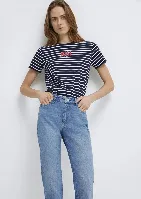 Resim Mavi Kadın T-shirt M1613562-88030