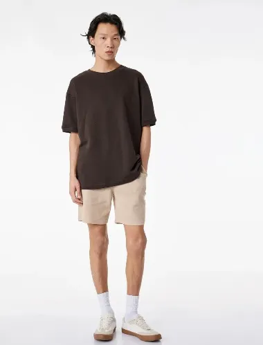 Resim Koton Erkek Kot&Kanvas Şort 6SAM40009MK