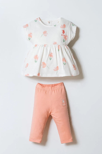 Resim U.S. Polo Assn Bebek Kız  Bebek İkili Takım USB2986