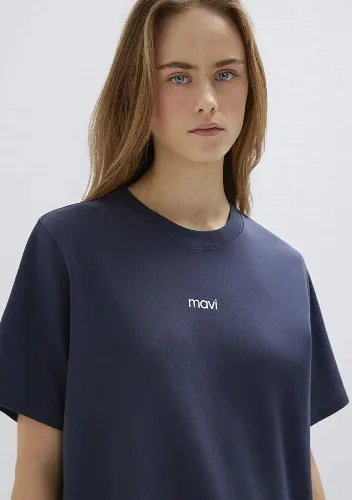 Resim Mavi Kadın T-shirt M1612829-85315