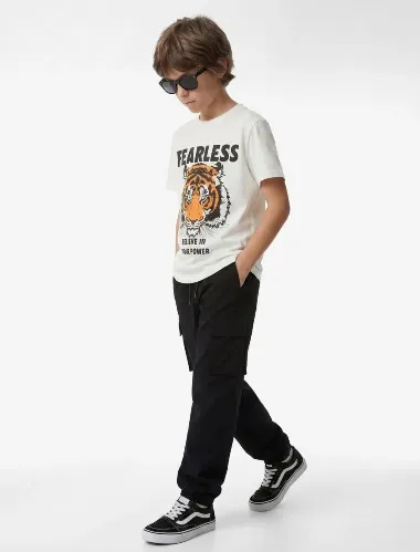 Resim Koton Erkek Çocuk T-shirt 6SKB10014TK