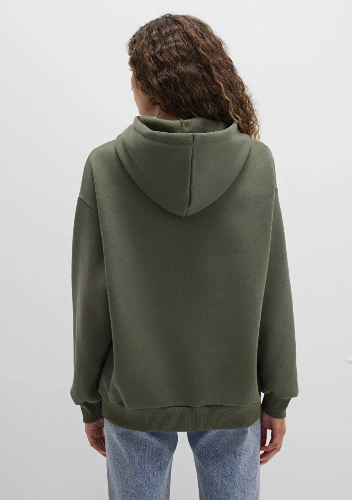 Resim Mavi Logo Kapüşonlu Kadın Sweat M1600361-71581