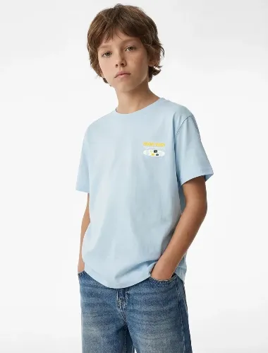 Resim Koton Erkek Çocuk T-shirt 6SKB10424TK