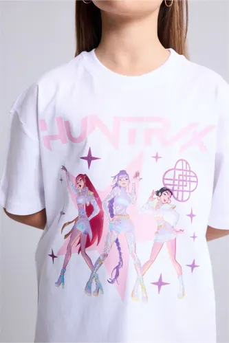 Resim Defacto Kız Çocuk T-shirt H7359A8/WT34