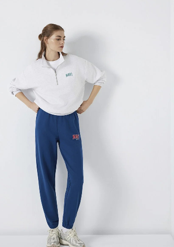 Resim Mavi Örme Kadın Eşofman Alt M1010757-82625