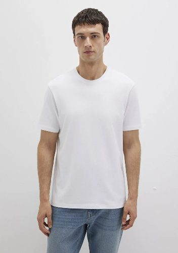 Resim Mavi Kısa Kol Erkek T-Shirt M066483-620