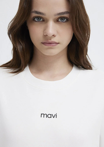 Resim Mavi Kadın T-shirt M1612829-80194