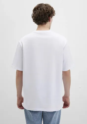 Resim Mavi Kısa Kol Erkek T-Shirt M0611924-620