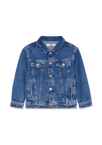 Resim Mavi Ken Erkek Çocuk Jean Ceket M6110001-86708