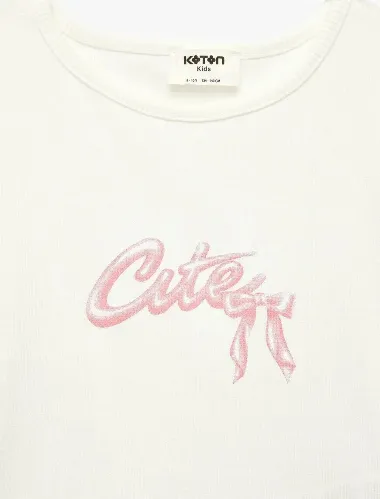 Resim Koton Kız Çocuk T-shirt 6SKG10476AK