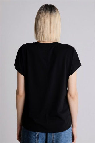 Resim Defacto Kadın T-shirt H2457AX/BK81