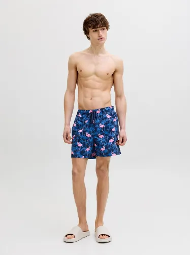 Resim Jack & Jones Jpstmauı Vıbes Novelty Aop Swım Short Sn Erkek Deniz Şortu 12291426