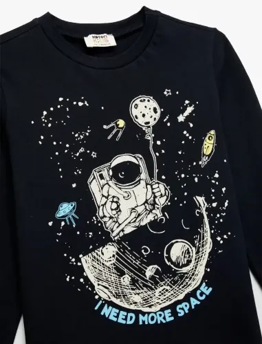 Resim Koton Erkek Çocuk Sweat 7WKB10145TK