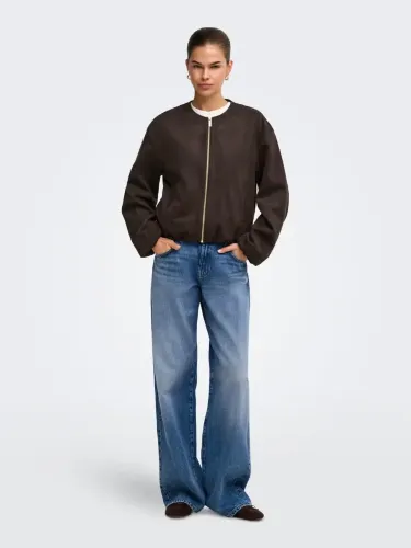 Resim Only Onlstına L/S Faux Suede Bomber Pnt Kadın Mont 15384931
