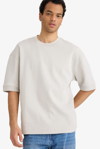 Resim Defacto Erkek T-shirt B4844AX/GR368