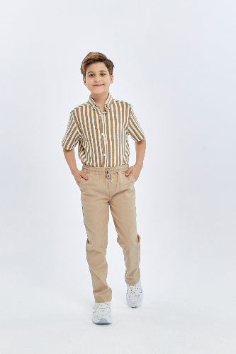 Resim Yenikoza Erkek Çocuk Kanvas Pantolon