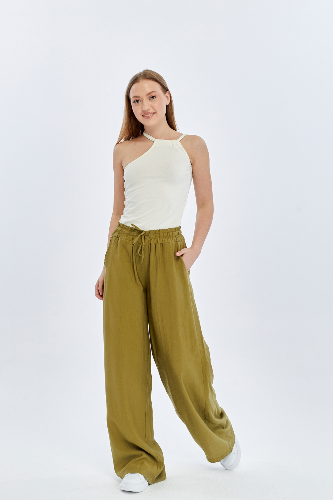 Resim Viole&More Kadın Kanvas Pantolon Yk03 Tensel