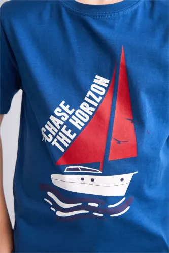 Resim Defacto Erkek Çocuk T-shirt H4316A8/BE331