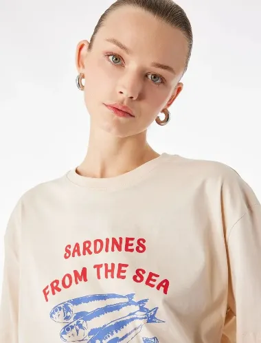 Resim Koton Kadın T-shirt 6SAK50089EK
