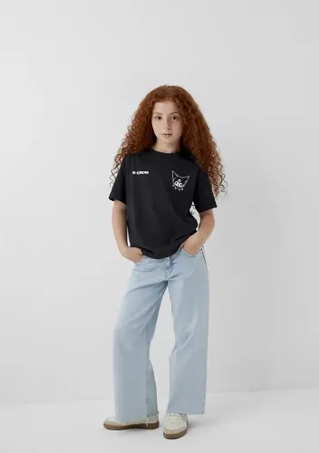 Resim Mavi Kız Çocuk T-shirt M7610474-70087