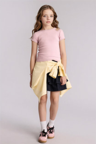 Resim Defacto Kız Çocuk T-shirt H0066A8/PN427