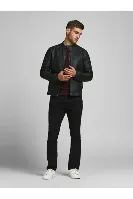 Resim Jack & Jones Jjewarner Jacket Noos Erkek Deri Mont ve Ceket 12182461