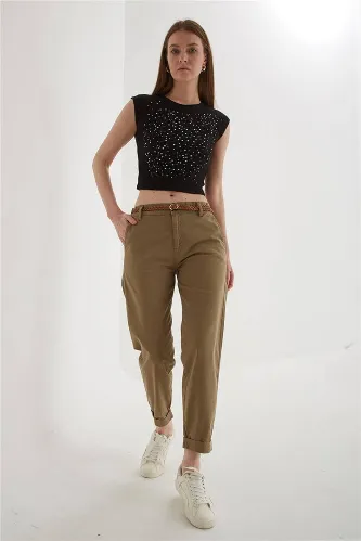 Resim Fashion Friends Kadın Kanvas Pantolon 26Y0107K1