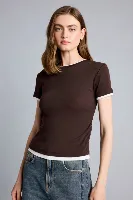 Resim Defacto Kadın T-shirt F3504AX/BN267