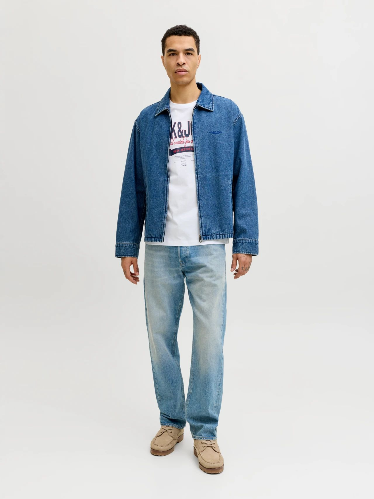 Resim Jack & Jones Jjelogo Tee Ss O-Neck 2 Col Ss26 Sn Erkek T-shirt 12288016