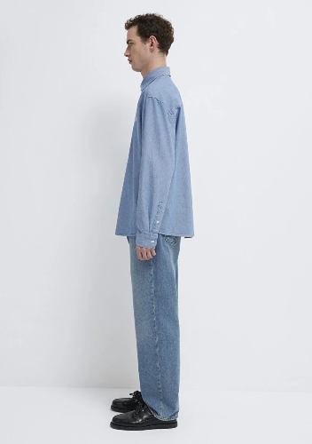 Resim Mavi Erkek Uzun Kol Gömlek M0211885-18790