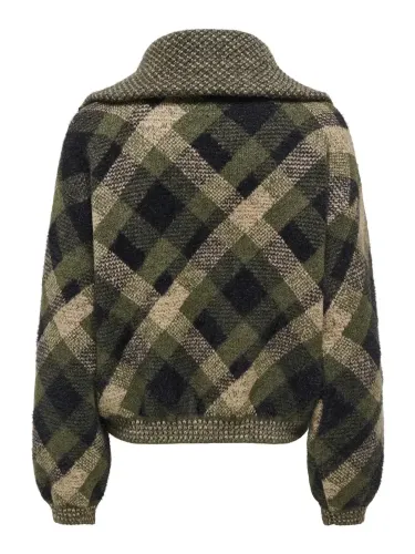Resim Only Onlmaroon Ls Zıp Collar Cardıgan Knt Kadın Kazak 15358211