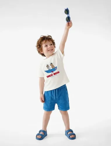 Resim Koton Erkek Bebek T-shirt 6SMB10201TK