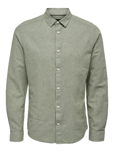 Resim Only & Sons Onscaiden Life Ls Solid Linen Shirt Noos Erkek Gömlek 22012321