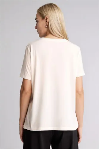 Resim Defacto Kadın T-shirt H1435AX/ER105