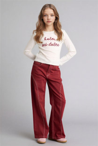 Resim Defacto Kız Çocuk T-shirt G8462A8/ER105