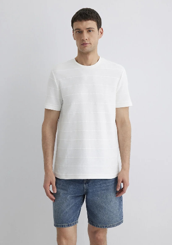 Resim Mavi Regular Erkek  T-shirt M0611409-70057