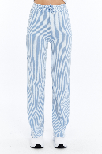 Resim Viole&More Kadın Kanvas Pantolon 2497 Çizgili