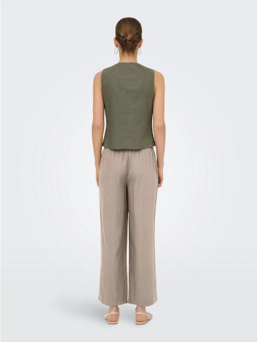 Resim Only Onlgoa Mw Lın Bl Pull-Up Culotte Cc Pnt Kadın Kanvas Pantolon 15371419