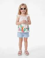 Resim Koton Kız Bebek Şort 6SMG40012AW