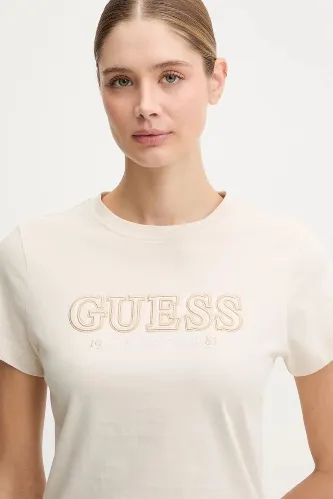 Resim Guess Kadın T-Shirt V6Rı10I3Z14-G1Fv Ketty Cn Ss T-Shırt