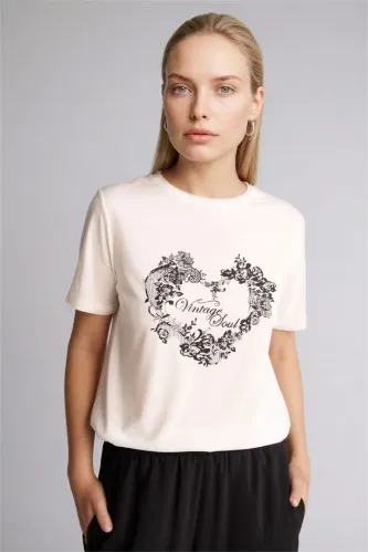 Resim Defacto Kadın T-shirt H1435AX/ER105