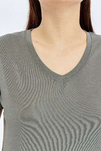 Resim Viole&More Kadın T-Shirt Yk18 V Yaka