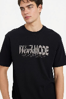 Resim Defacto Erkek T-shirt F8127AX/BK81
