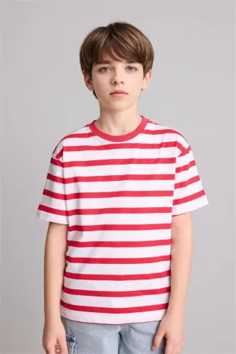 Resim Defacto Erkek Çocuk T-shirt H4342A8/RD79