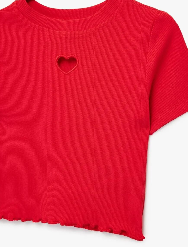 Resim Koton Kız Çocuk T-shirt 6SKG10015AK