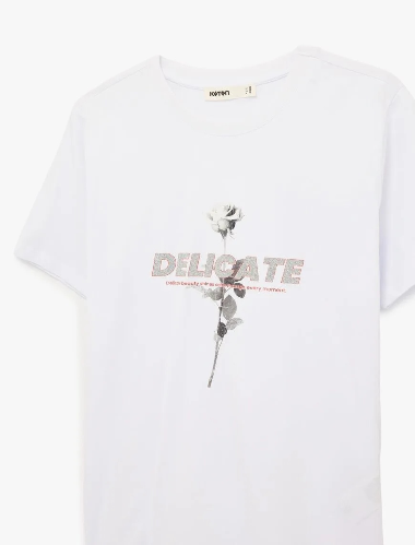 Resim Koton Kadın T-shirt 6SAK50037EK