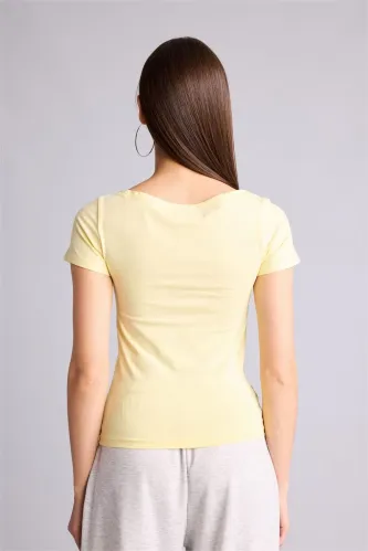 Resim Defacto Kadın T-shirt H8076AX/YL236