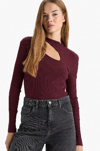 Resim Defacto Kadın T-shirt C8473AX/BR34