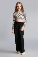 Resim Defacto  Kız Çocuk Kanvas Pantolon H9663A8/BK27